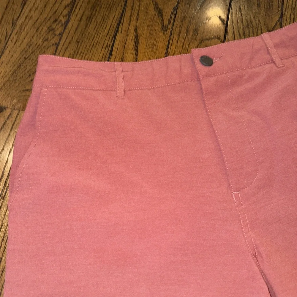 FAHERTY Pink Men's All Day Chino Shorts Stretch Cotton Blend Sz 32 Inseam 9